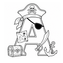 Load image into Gallery viewer, The Pirates Treasure Alphabet Coloring Book
