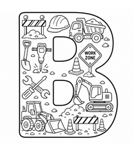 Load image into Gallery viewer, The Mighty Builders Alphabet Coloring Book
