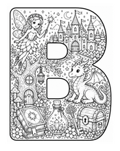 Load image into Gallery viewer, A Magical Storybook Alphabet Coloring Book
