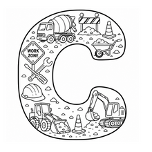 Load image into Gallery viewer, The Mighty Builders Alphabet Coloring Book
