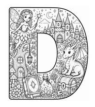 Load image into Gallery viewer, A Magical Storybook Alphabet Coloring Book
