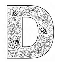Cargar imagen en el visor de la galería, Little Garden Friends Alphabet Coloring Book
