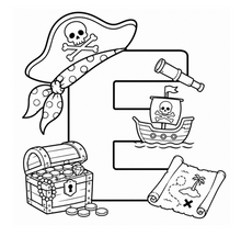 Load image into Gallery viewer, The Pirates Treasure Alphabet Coloring Book
