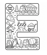 Load image into Gallery viewer, The Mighty Builders Alphabet Coloring Book
