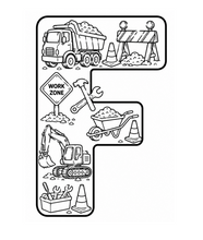 Load image into Gallery viewer, The Mighty Builders Alphabet Coloring Book
