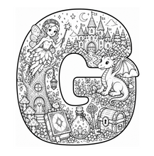 Load image into Gallery viewer, A Magical Storybook Alphabet Coloring Book
