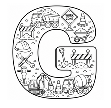 Load image into Gallery viewer, The Mighty Builders Alphabet Coloring Book
