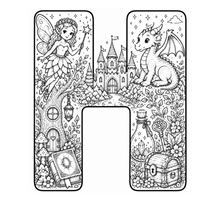 Load image into Gallery viewer, A Magical Storybook Alphabet Coloring Book
