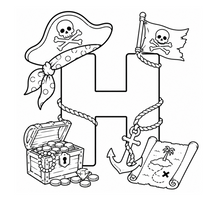 Load image into Gallery viewer, The Pirates Treasure Alphabet Coloring Book

