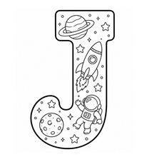Load image into Gallery viewer, Across The Galaxy Alphabet Coloring Book
