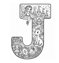 Load image into Gallery viewer, A Magical Storybook Alphabet Coloring Book
