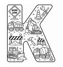 Load image into Gallery viewer, The Mighty Builders Alphabet Coloring Book
