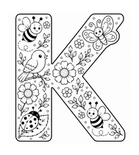Cargar imagen en el visor de la galería, Little Garden Friends Alphabet Coloring Book
