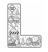Load image into Gallery viewer, The Mighty Builders Alphabet Coloring Book
