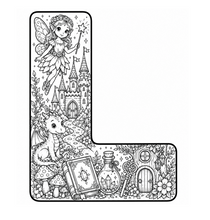 Load image into Gallery viewer, A Magical Storybook Alphabet Coloring Book
