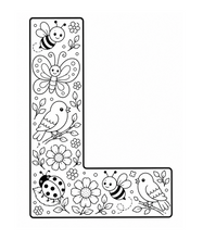 Cargar imagen en el visor de la galería, Little Garden Friends Alphabet Coloring Book
