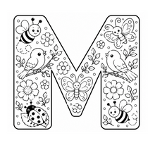 Cargar imagen en el visor de la galería, Little Garden Friends Alphabet Coloring Book
