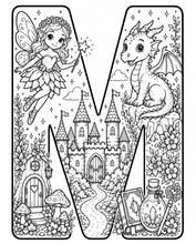 Load image into Gallery viewer, A Magical Storybook Alphabet Coloring Book
