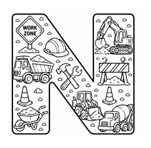 Load image into Gallery viewer, The Mighty Builders Alphabet Coloring Book
