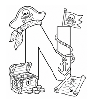 Load image into Gallery viewer, The Pirates Treasure Alphabet Coloring Book
