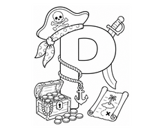 Load image into Gallery viewer, The Pirates Treasure Alphabet Coloring Book
