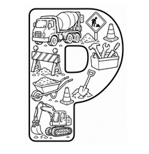 Load image into Gallery viewer, The Mighty Builders Alphabet Coloring Book
