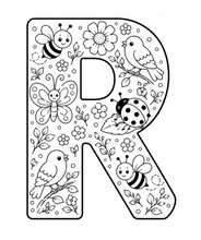 Cargar imagen en el visor de la galería, Little Garden Friends Alphabet Coloring Book
