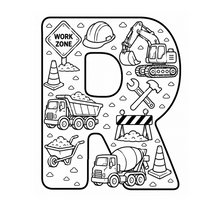 Load image into Gallery viewer, The Mighty Builders Alphabet Coloring Book
