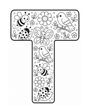 Cargar imagen en el visor de la galería, Little Garden Friends Alphabet Coloring Book
