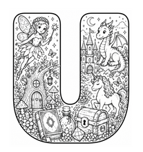 Load image into Gallery viewer, A Magical Storybook Alphabet Coloring Book
