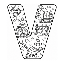 Load image into Gallery viewer, The Mighty Builders Alphabet Coloring Book
