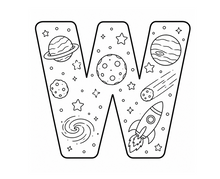 Load image into Gallery viewer, Across The Galaxy Alphabet Coloring Book
