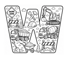 Load image into Gallery viewer, The Mighty Builders Alphabet Coloring Book
