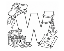Load image into Gallery viewer, The Pirates Treasure Alphabet Coloring Book
