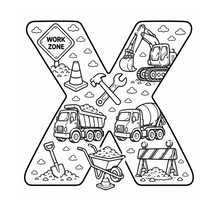 Load image into Gallery viewer, The Mighty Builders Alphabet Coloring Book
