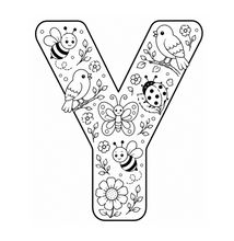 Cargar imagen en el visor de la galería, Little Garden Friends Alphabet Coloring Book
