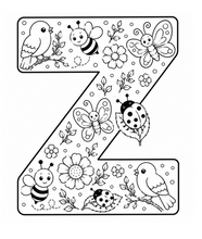 Cargar imagen en el visor de la galería, Little Garden Friends Alphabet Coloring Book
