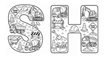 Load image into Gallery viewer, The Mighty Builders Alphabet Coloring Book
