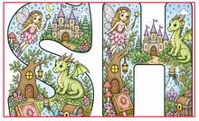 Load image into Gallery viewer, A Magical Storybook Alphabet Coloring Book
