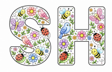 Cargar imagen en el visor de la galería, Little Garden Friends Alphabet Coloring Book
