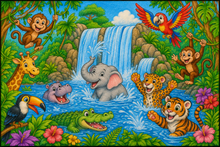 Load image into Gallery viewer, Roar And Explore: A Jungle Animals Coloring Book

