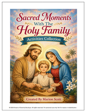 Cargar imagen en el visor de la galería, Sacred Moments With The Holy Family Activity Book
