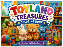 Load image into Gallery viewer, Toyland Treasures Coloring Book
