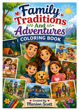 Load image into Gallery viewer, Family Traditions &amp; Adventures Coloring Book

