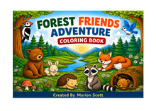 Lataa kuva Galleria-katseluun, Forest Friends Adventures Coloring Book
