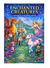 Load image into Gallery viewer, Enchanted Creatures: A Magical Coloring Book
