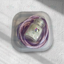 Cargar imagen en el visor de la galería, The Brave Fairy’s Wish (Lilac Butterfly Box) necklace
