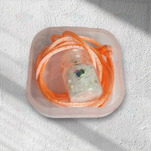 Load image into Gallery viewer, The Brave Fairy’s Wish (Turquoise Blue Butterfly Box) necklace
