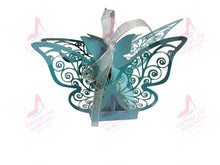 Load image into Gallery viewer, The Brave Fairy’s Wish (Turquoise Blue Butterfly Box) necklace
